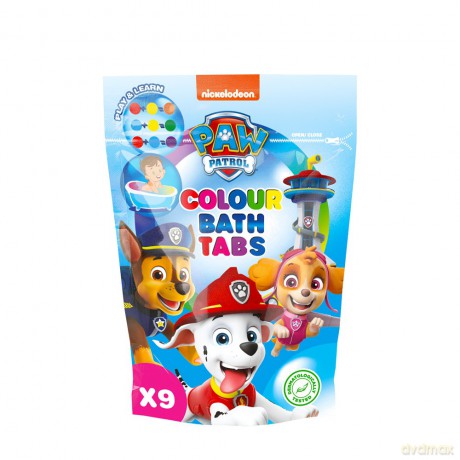 KIDS Psi Patrol Pastylki koloryzujące do kąpieli 9 x 16g