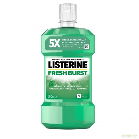 LISTERINE Płyn do płukania jamy ustnej Fresh Burst 500 ml