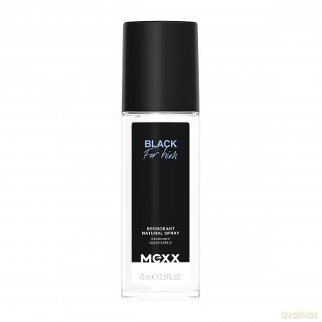 MEXX Dezodorant naturalny spray Black for Him 75 ml