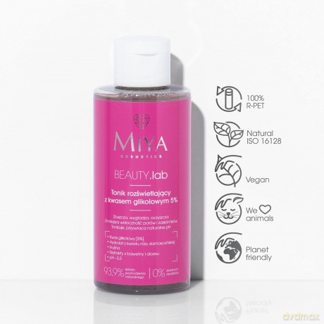 MIYA BEAUTY.lab Tonik z kwasem glikolowym 5% 150ml