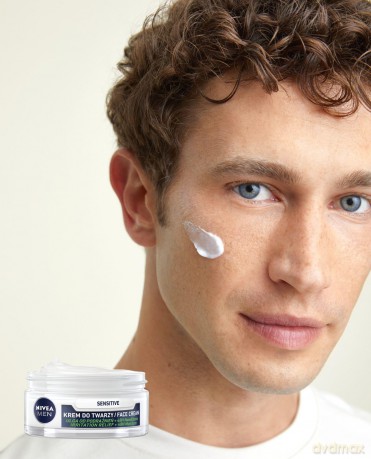 NIVEA MEN Krem 50ml Sensitive Łagodzący nawilżający