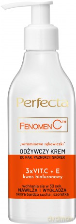 PERFECTA Fenomen C Krem odżywczy do rąk,paznokci i skórek - Witaminowe Rękawiczki 195 ml