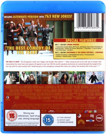 Anchorman 2: The Legend Continues (Legenda Telewizji 2: Kontynuacja) [2Blu-ray]