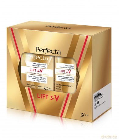 PERFECTA Zestaw prezentowy Lift 3-V(krem 50+ na dzień i noc + krem pod oczy )