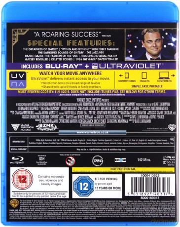 The Great Gatsby [Blu-Ray]