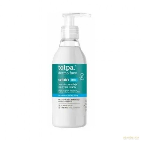 TOŁPA Dermo Face Sebio BHL Żel - mikroemulsja do mycia twarzy 195 ml