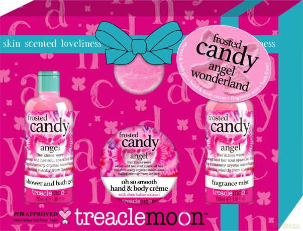TREACLEMOON Zestaw prezentowy Frosted Candy Angel (Żel pod prysznic+Balsam do ciała+Mgiełka do ciała+Kula do kąpieli) 1 op. - 4 szt.