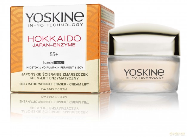 YOSKINE Hokkaido Japan-Enzyme 55+ Krem przeciwzmarszczkowy z peptydami i enzymami dyni 50 ml
