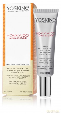 YOSKINE Hokkaido Japan-Enzyme Krem przeciwzmarszczkowy pod oczy z peptydami i enzymami dyni 15 ml