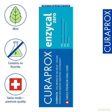 Curaprox Toothpaste Enzycal Zero 75 ml unisex