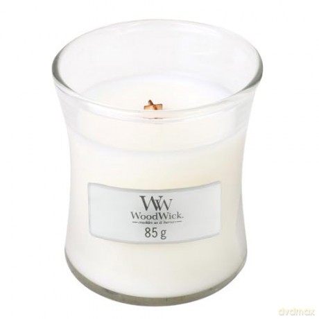 WoodWick Scented candle vase White Teak 85 g unisex