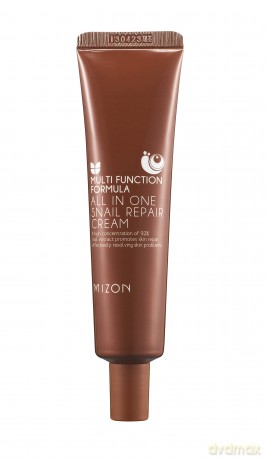 Mizon Regenerating face cream with snail secretion filtrate 92% (All In One Snail Repair Cream) - Volume: 35 ml - tube dla kobiety
