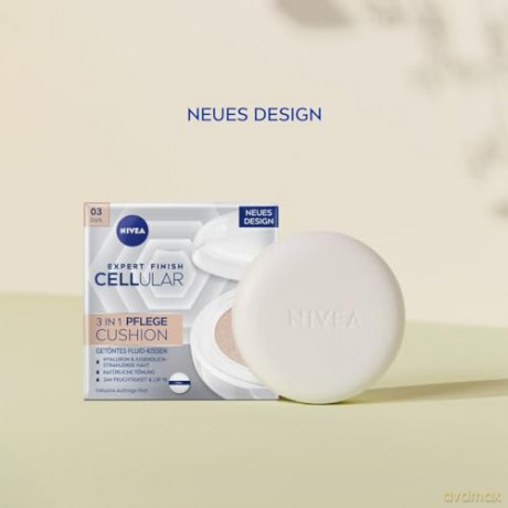 Nivea Caring toning cream in a sponge 3 in 1 Hyaluron Cellular Filler 15 g - Shade: 03 Dark dla kobiety