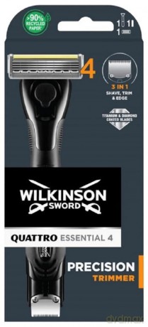 Wilkinson Sword Shaver for men Quattro Essential Precision Trimmer dla mężczyzny