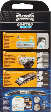 Wilkinson Sword Shaver for men Quattro Essential Precision Trimmer dla mężczyzny