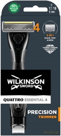 Wilkinson Sword Shaver for men Quattro Essential Precision Trimmer dla mężczyzny