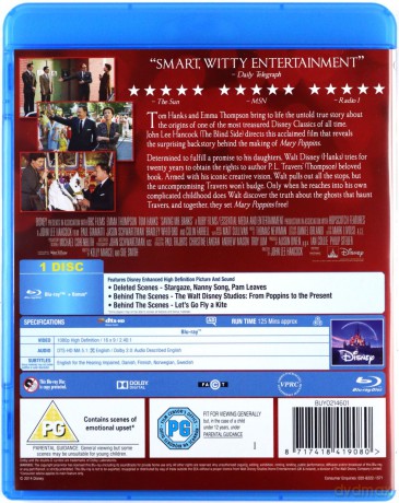 Saving Mr Banks (Ratując Pana Banksa) [Blu-Ray]