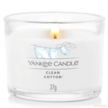 Yankee Candle Set of votive candles in glass Clean Cotton 3 x 37 g unisex