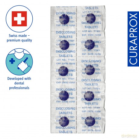 Curaprox Plaque indication tablets PCA 223 12 pcs unisex