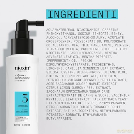 Nioxin System 3 (Scalp Treatment 3) Fine Chemically Treated Hair 100 ml unisex