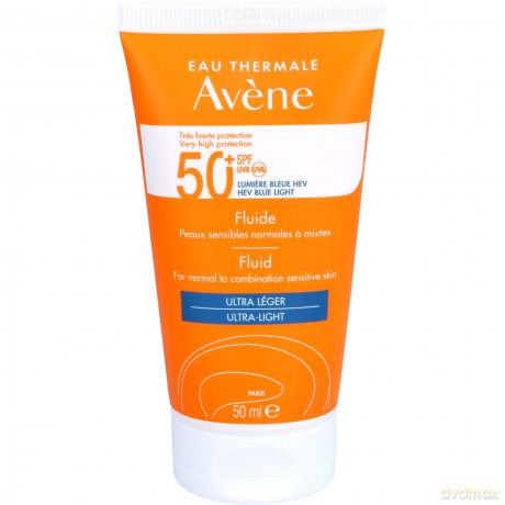 Avene Protective fluid for sensitive, normal to combination skin SPF 50+ (Fragrance-Free Fluid) 50 ml dla kobiety