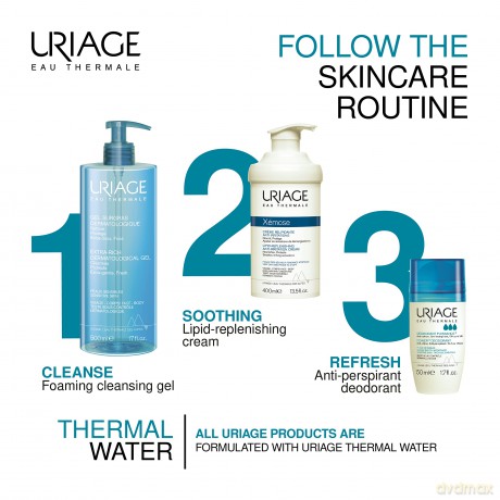 Uriage Deodorant roll-on deodorant Puissance3 (Power3 Deodorant) Power3 (Power3 Deodorant) 50 ml unisex