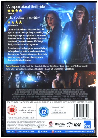 The Mortal Instruments: City of Bones (Dary Anioła: Miasto Ko?ci) [DVD]