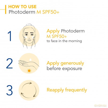 Bioderma Protective toning gel cream SPF 50+ Photoderm M (Cream) 40 ml - Shade: Dark dla kobiety