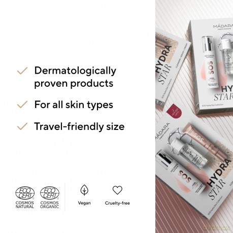MÁDARA Set for dry and dehydrated skin SOS Hydra Star Collection dla kobiety