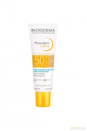 Bioderma Tinted sun cream SPF 50+ Photoderm Aqua fluid 40 ml - Shade: Light dla kobiety