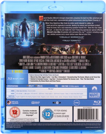 Iron Man 3 [Blu-Ray]