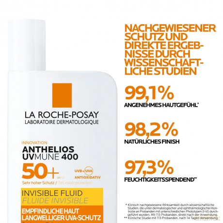 La Roche Posay Sunscreen Fluid SPF 50+ Anthelios UVMune 400 (Invisible Fluid) 50 ml unisex