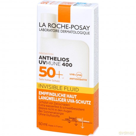 La Roche Posay Sunscreen Fluid SPF 50+ Anthelios UVMune 400 (Invisible Fluid) 50 ml unisex