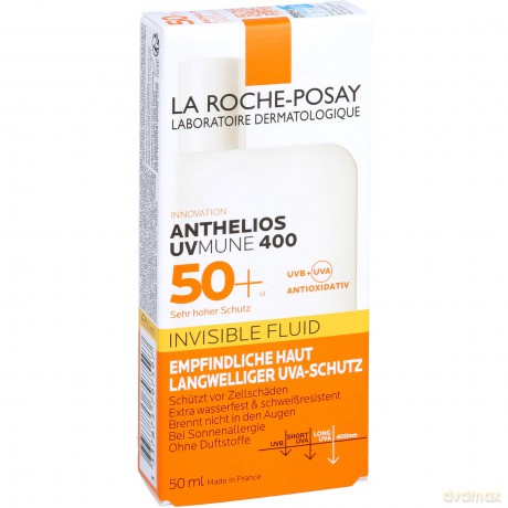 La Roche Posay Sunscreen Fluid SPF 50+ Anthelios UVMune 400 (Invisible Fluid) 50 ml unisex