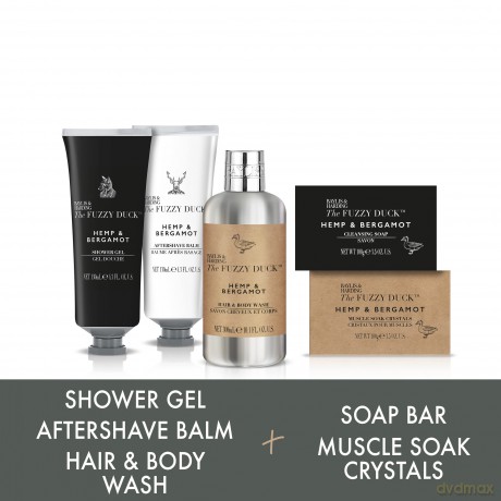 Baylis & Harding Gift set Bergamot, Hemp & Sandalwood 5 pcs dla mężczyzny