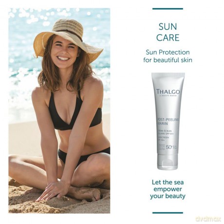 Thalgo Ochranný krém po aplikaci peelingu SPF 50+ (Post-Peeling Sunscreen) 50 ml dla kobiety