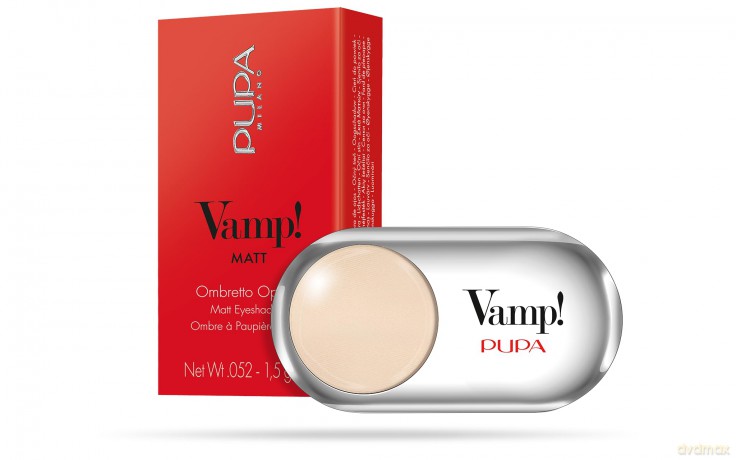 PUPA Milano Highly pigmented eyeshadows Vamp! (Compact Eyeshadow) 1.5 g - Shade: 400 Vanilla Cream - Matt dla kobiety