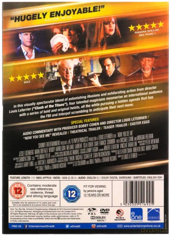 Now You See Me (Iluzja) [DVD]