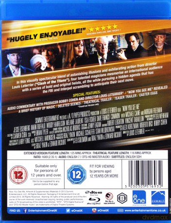 Now You See Me (Iluzja) [Blu-Ray]