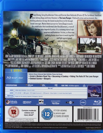 The Lone Ranger (Jeździec Znikąd) [Blu-Ray]