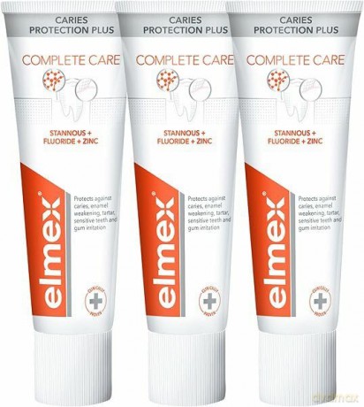 Elmex Toothpaste Caries Protection Plus Complete Care 3 x 75 ml unisex