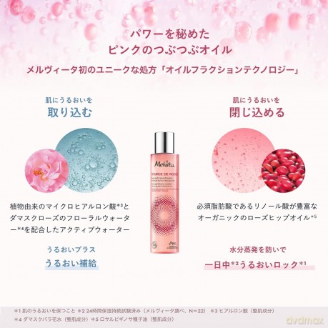 Melvita Hydrating lotion Source de Rose s (Extraordinary Water) 150 ml dla kobiety
