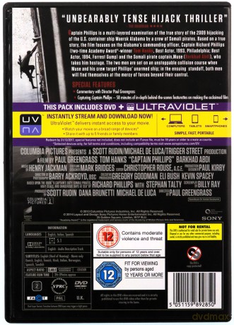 Captain Phillips (Kapitan Phillips) [DVD]