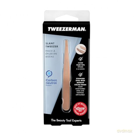 Tweezerman Slant Rose Gold Tweezers unisex