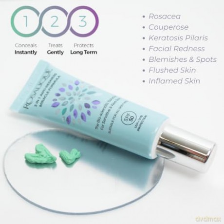 ROSALIQUE Cream against skin redness 3 in 1 Anti-Redness Miracle Formula SPF 50 30 ml dla kobiety