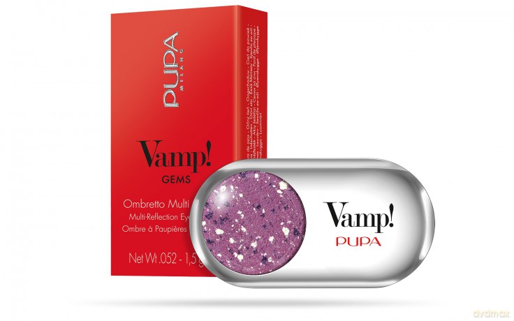 PUPA Milano Highly pigmented eyeshadows Vamp! (Compact Eyeshadow) 1.5 g - Shade: 101 Purple Crash - Gems dla kobiety