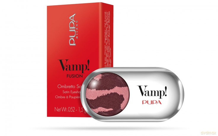 PUPA Milano Highly pigmented eyeshadows Vamp! (Compact Eyeshadow) 1.5 g - Shade: 106 Audacious Pink - Fusion dla kobiety