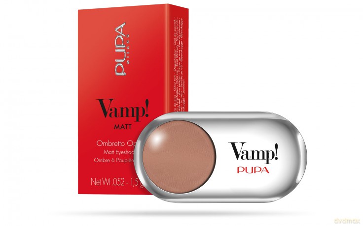 PUPA Milano Highly pigmented eyeshadows Vamp! (Compact Eyeshadow) 1.5 g - Shade: 205 Biscuit - Matt dla kobiety