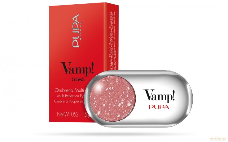 PUPA Milano Highly pigmented eyeshadows Vamp! (Compact Eyeshadow) 1.5 g - Shade: 107 Sugar Candy - Gems dla kobiety