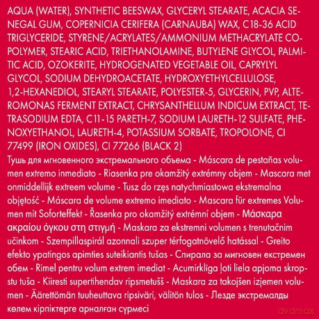 PUPA Milano Volumizing Mascara Vamp! Extreme 12 ml - Shade: 010 Extrablack dla kobiety